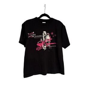 [Y2K] Youth 2008 Avril Lavigne Tour Tshirt - Size M 10-12 (17x21)